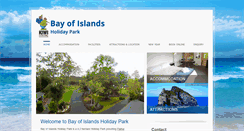 Desktop Screenshot of bayofislandsholidaypark.co.nz